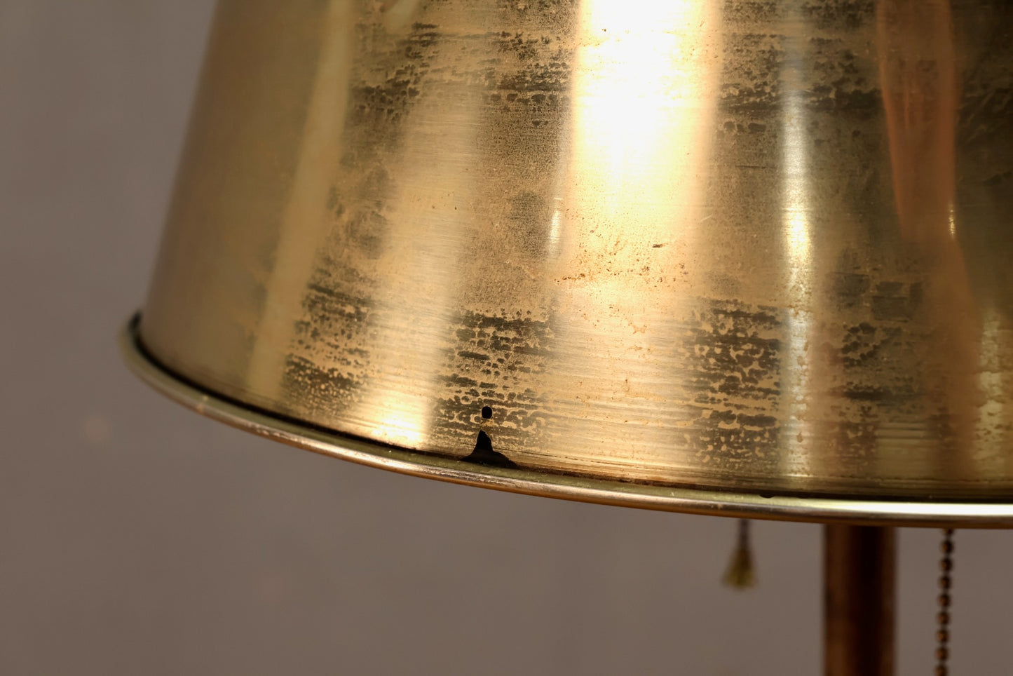 Tarnished Brass Floor Lamp