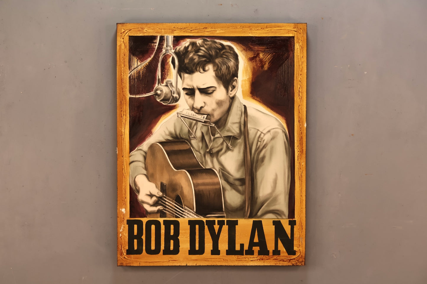Large "Bob Dylan" Painting - ONLINE ONLY