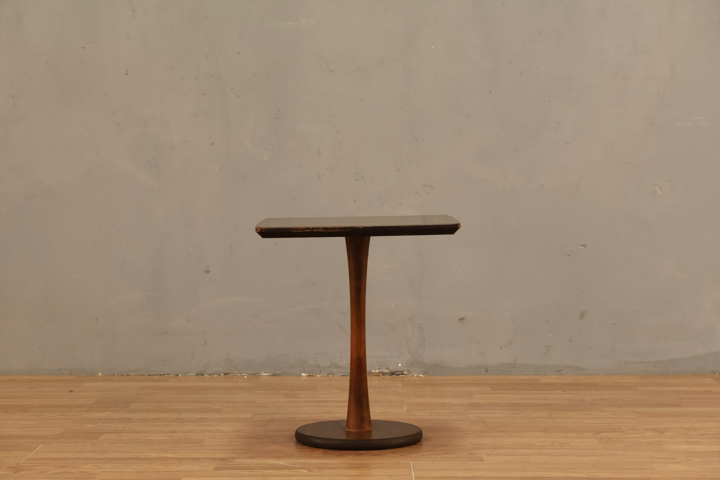 Petite Walnut & Laminate Side Table