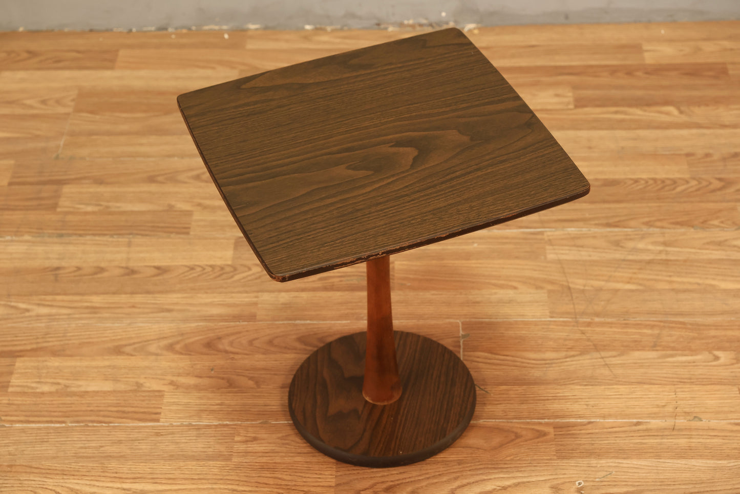 Petite Walnut & Laminate Side Table