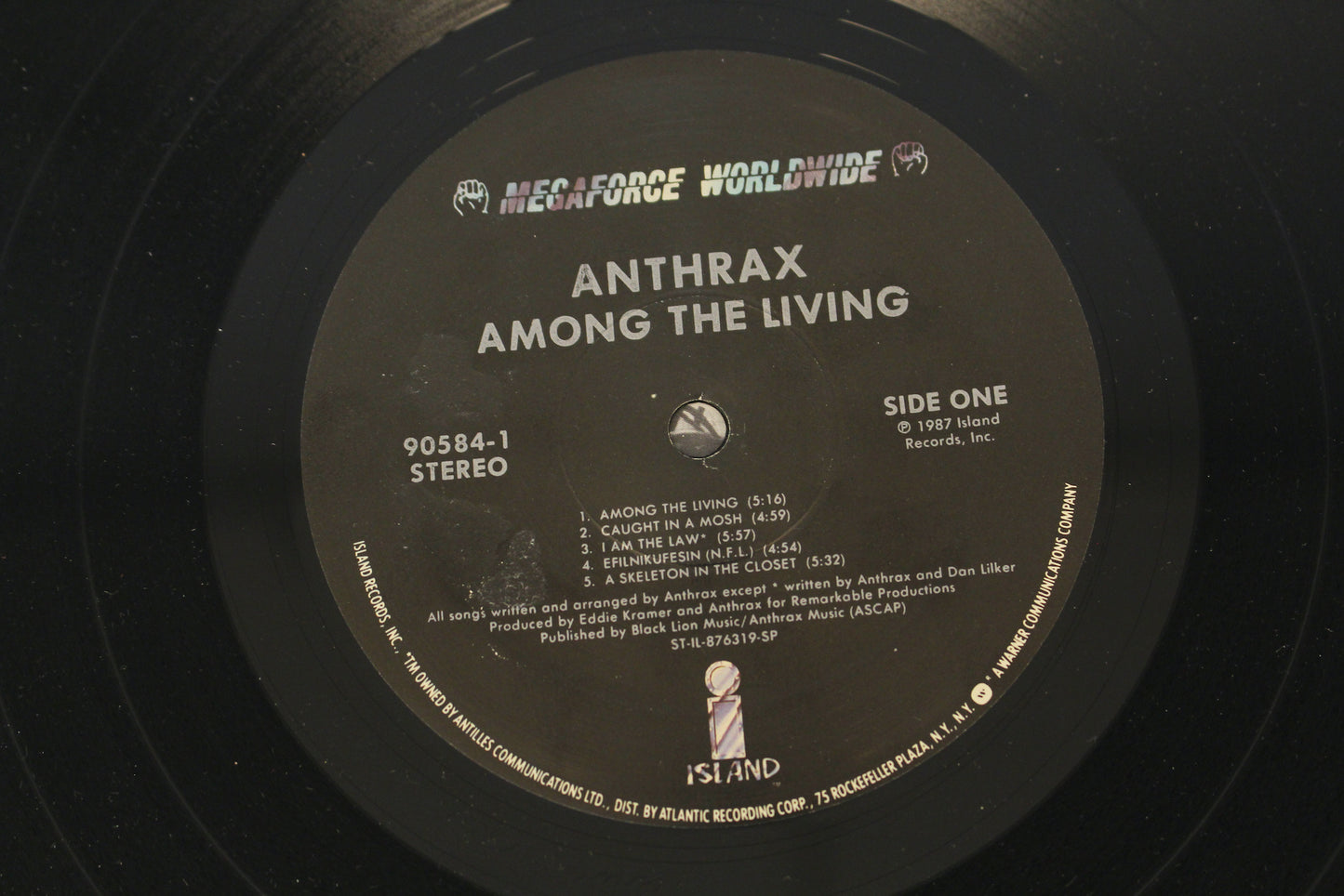 Anthrax "Among the Living" 1987 LP