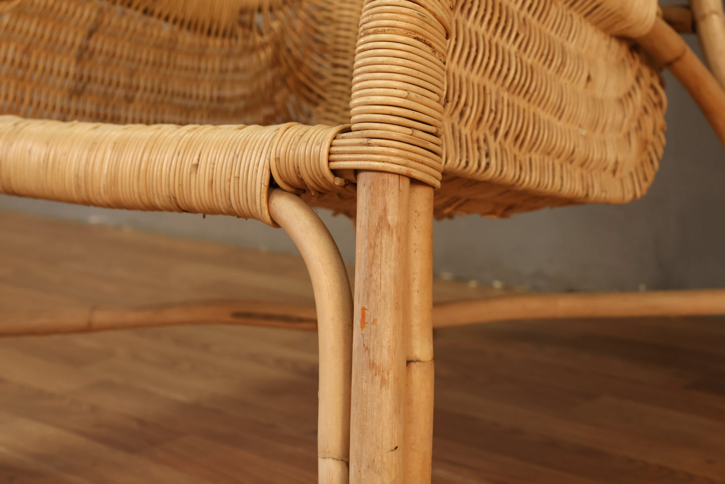 Wicker & Rattan Lounge Chair & Ottoman - ONLINE ONLY