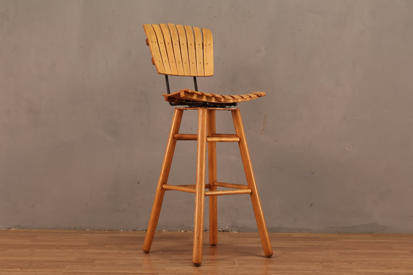 Umanoff-Style Slatted Bar Stool - ONLINE ONLY