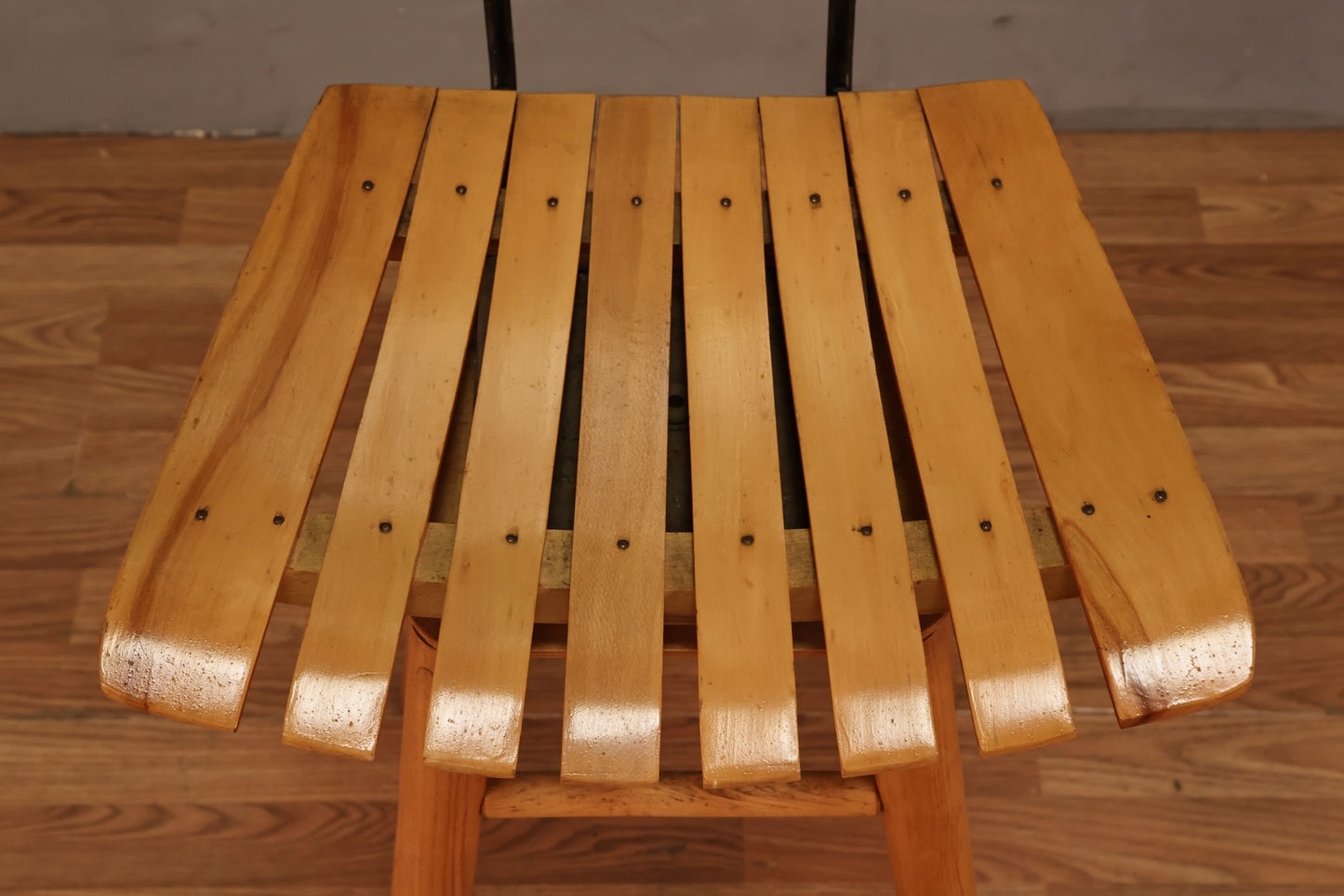Umanoff-Style Slatted Bar Stool - ONLINE ONLY