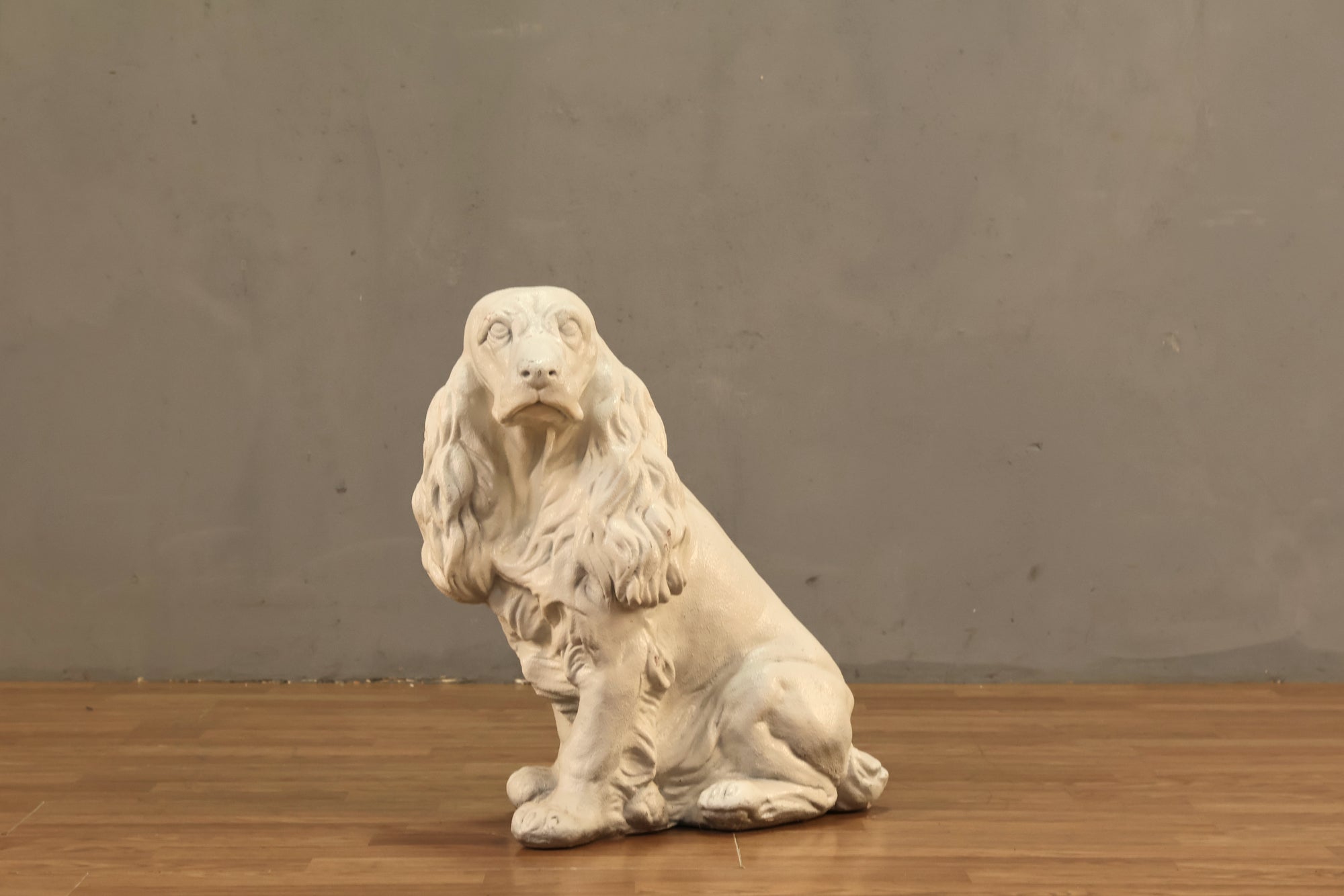 Plaster Cocker Spaniel Statue – Furnish Green