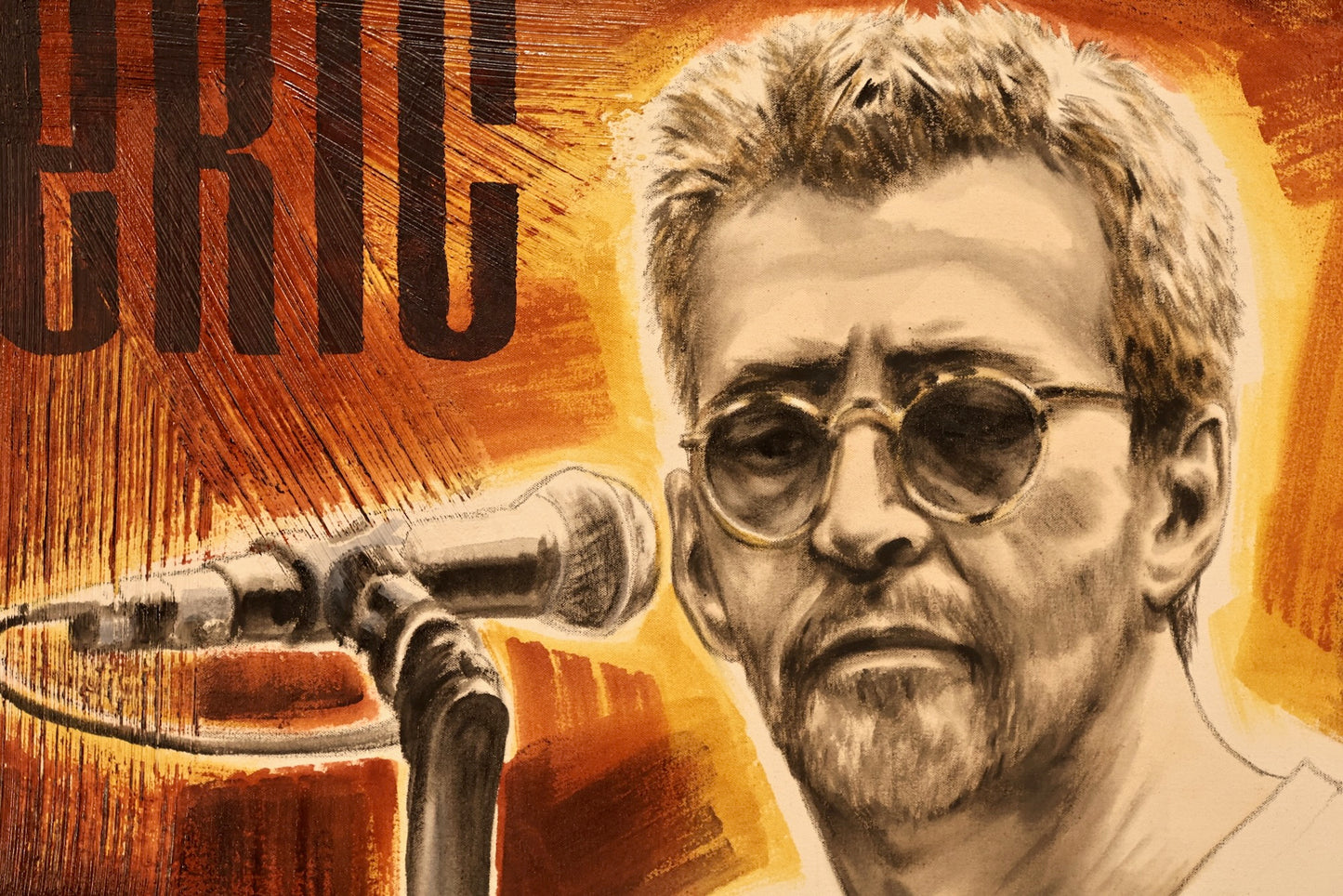 Large "Eric Clapton" Painting
