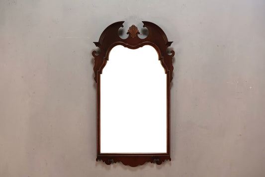 Carved & Scalloped Mahogany Mirror