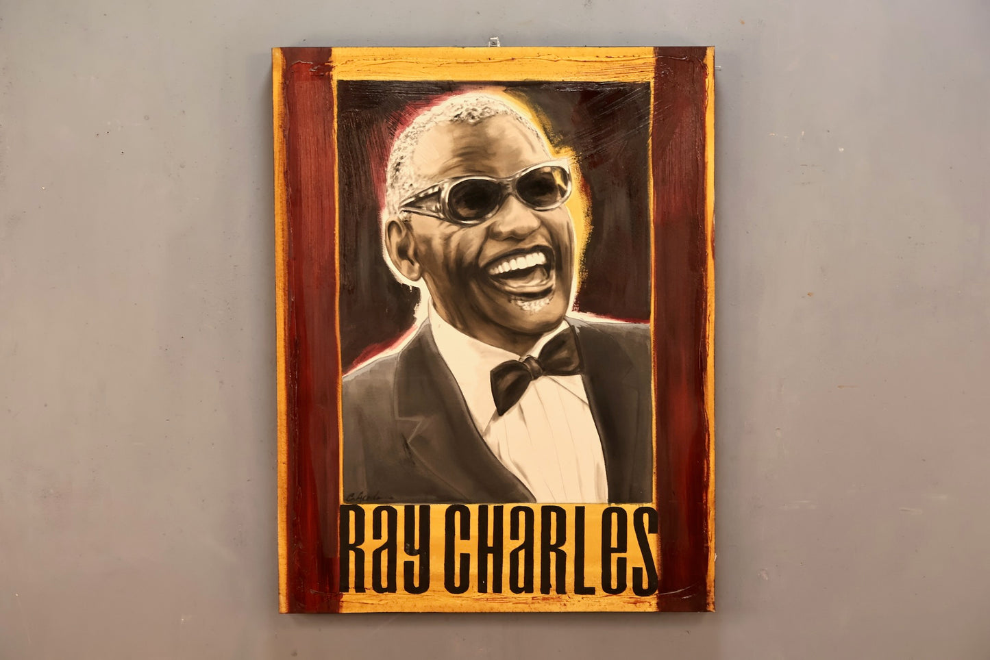 Large "Ray Charles Painting - ONLINE ONLY