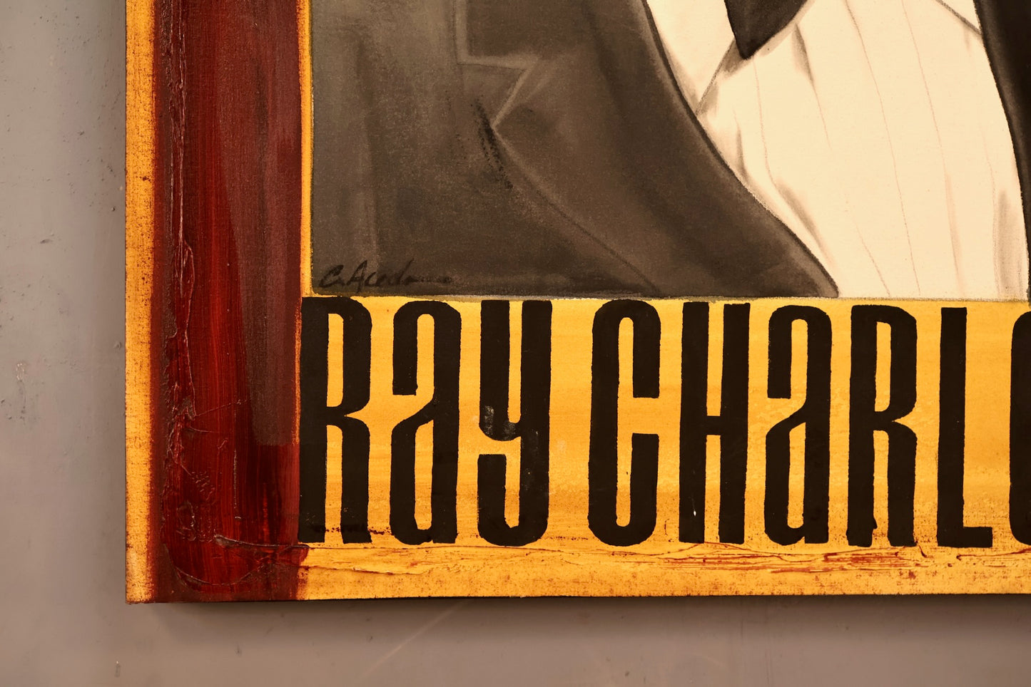 Large "Ray Charles Painting - ONLINE ONLY