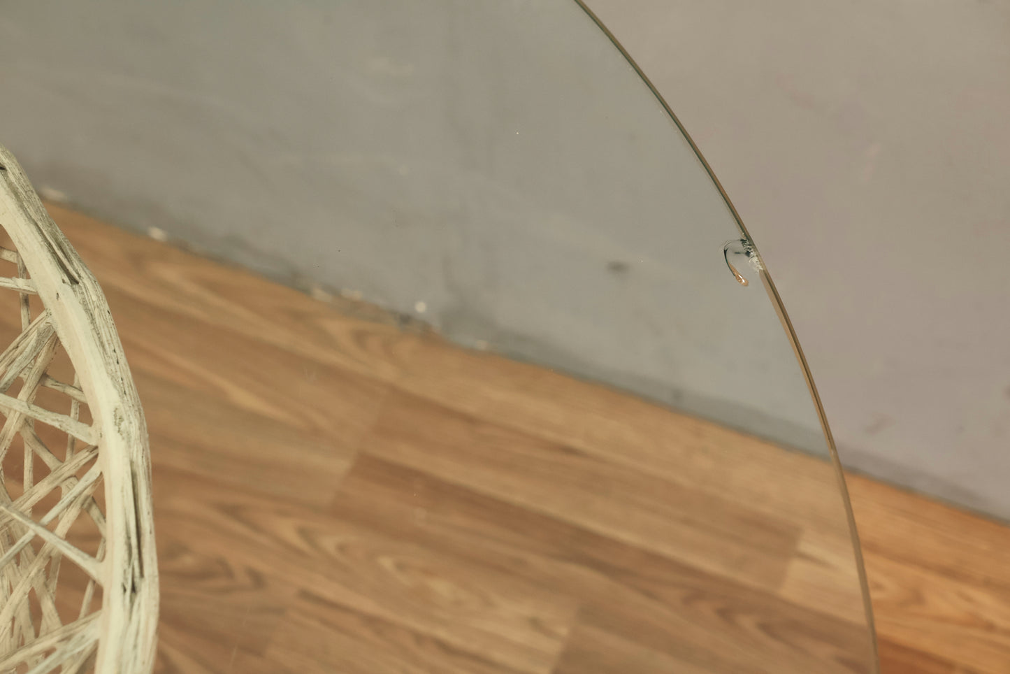 Woodard Spun Fiberglass & Glass Dining Table - ONLINE ONLY
