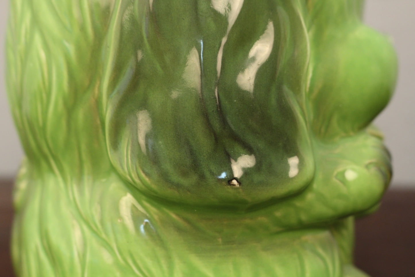 Lime Dog Ceramic Cookie Jar