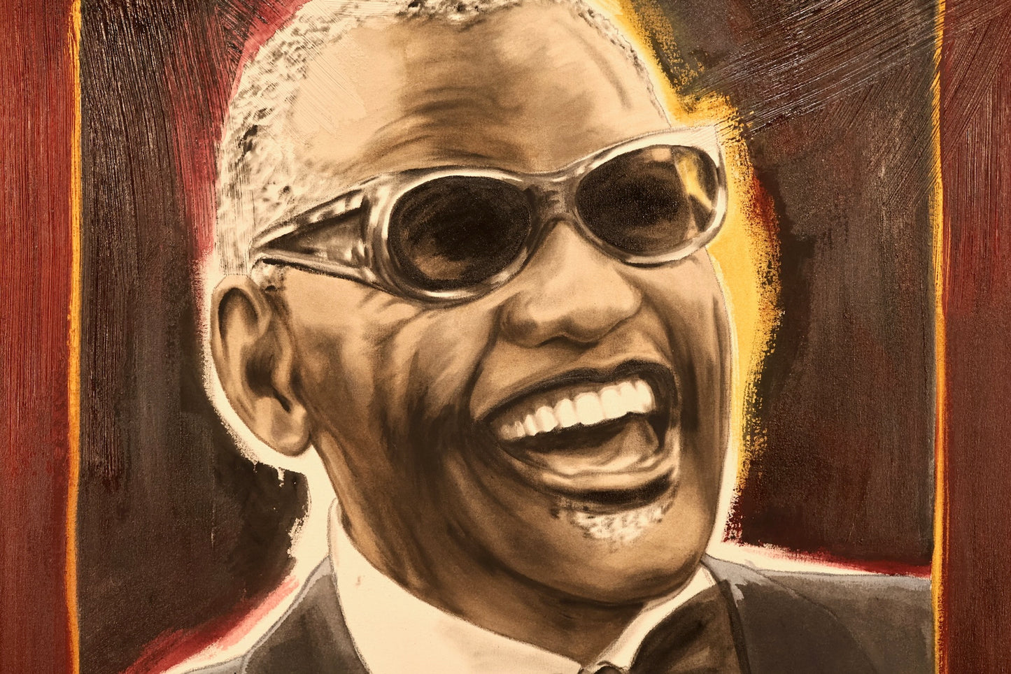 Large "Ray Charles Painting - ONLINE ONLY