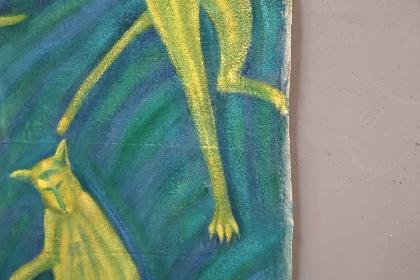 Giant "The Cat Juggler/Paradise" Painting