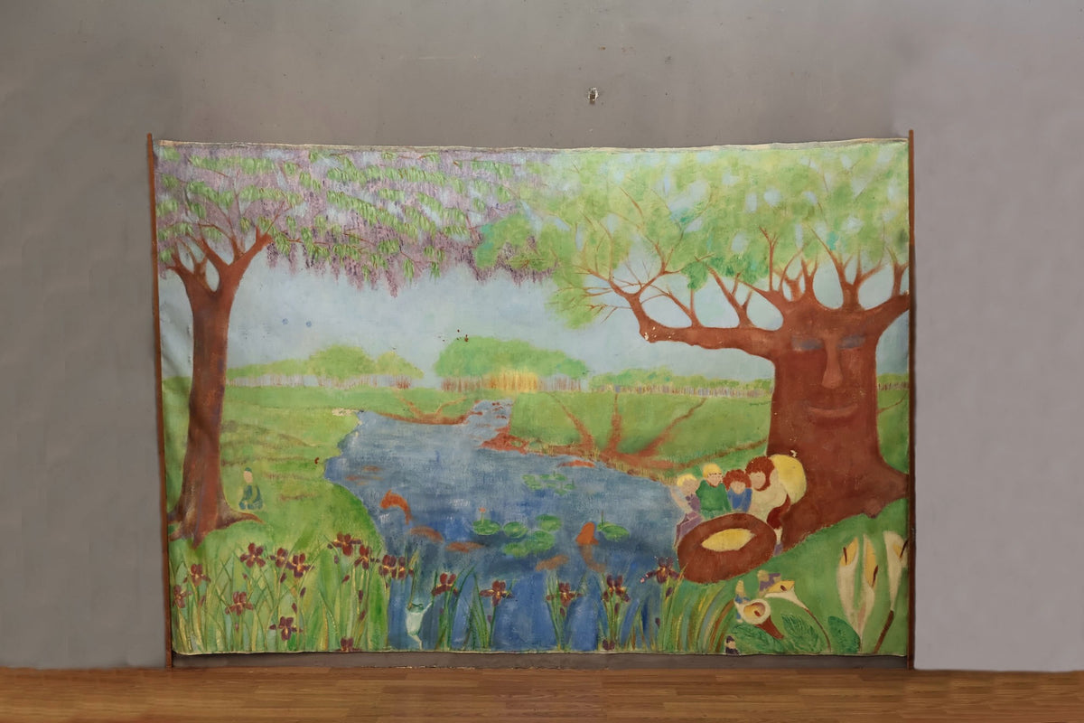Giant "The Cat Juggler/Paradise" Painting