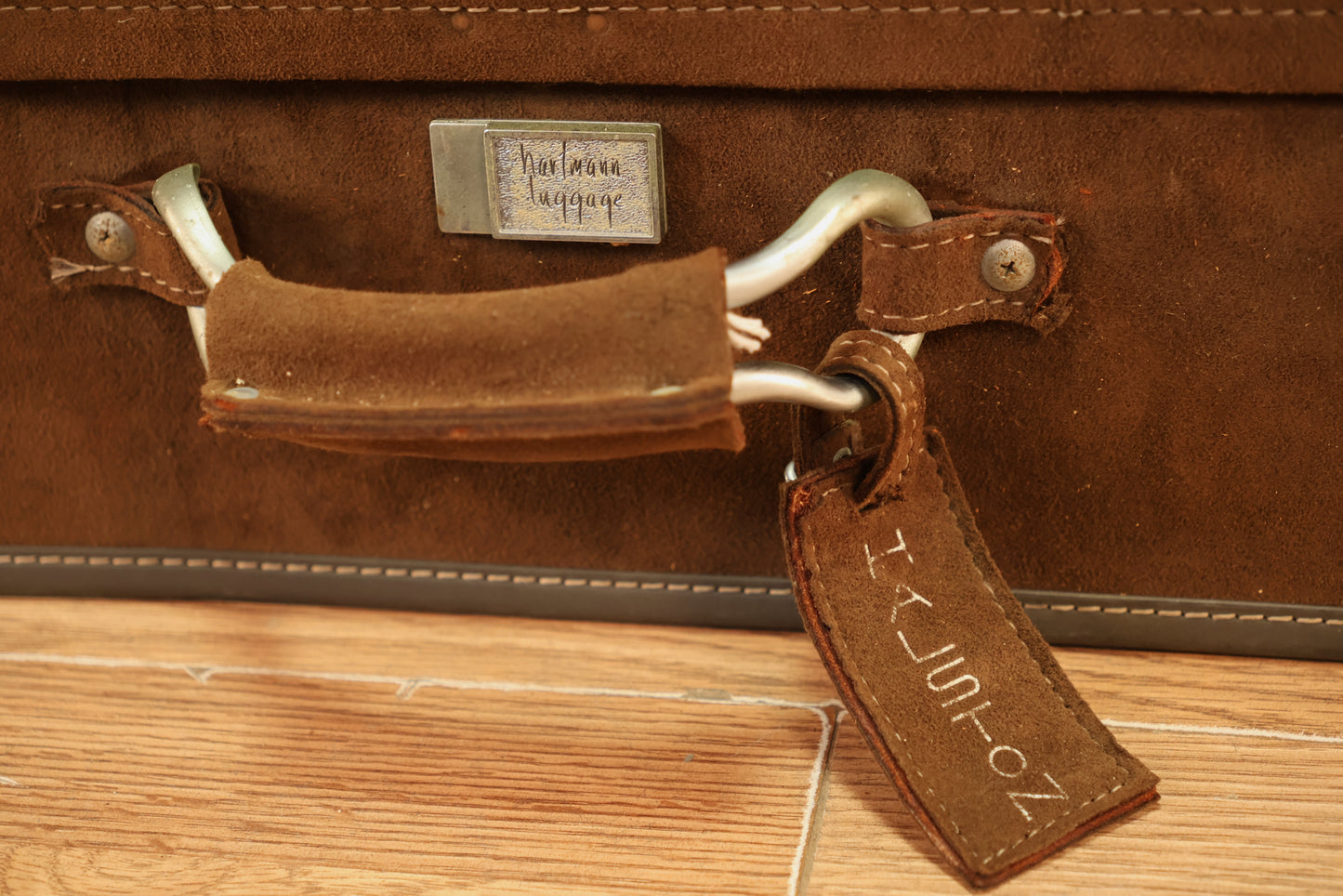 Hartmann for Halston Suede Suitcase