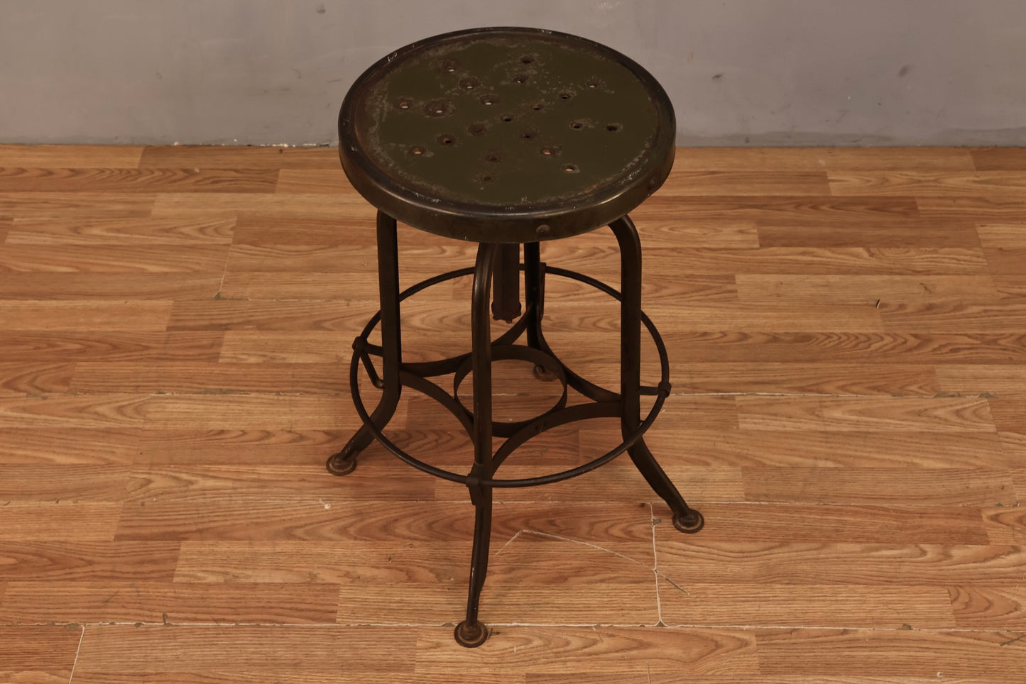 Uhl Industrial Steel Swivel Stool