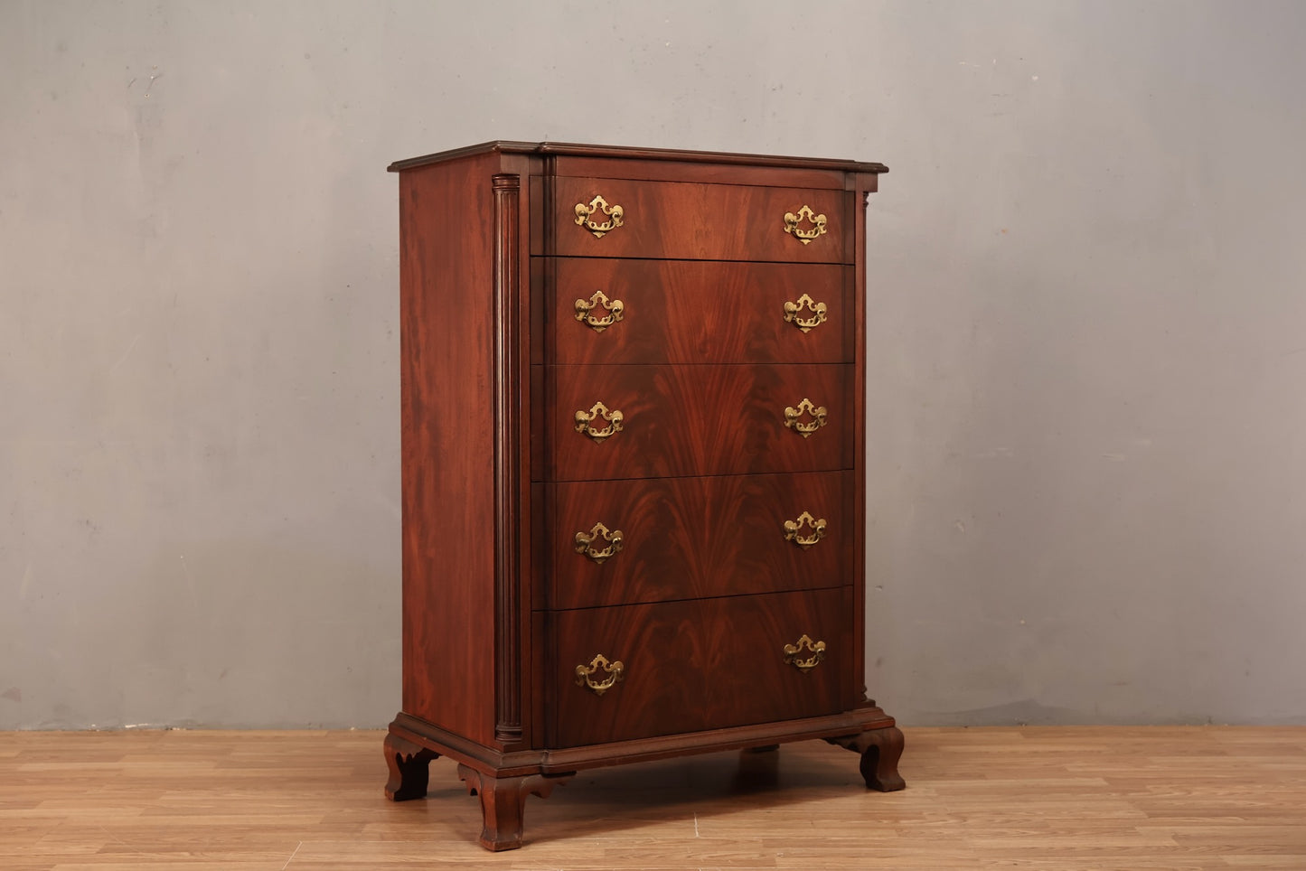 1950s Mahogany 5-Drawer Dresser