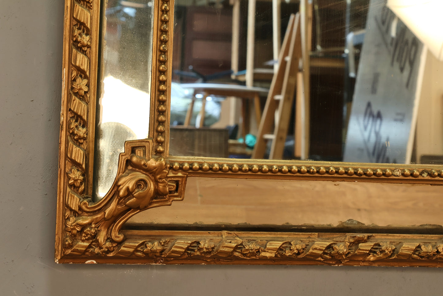 Louis XV-Style Beveled Mirror