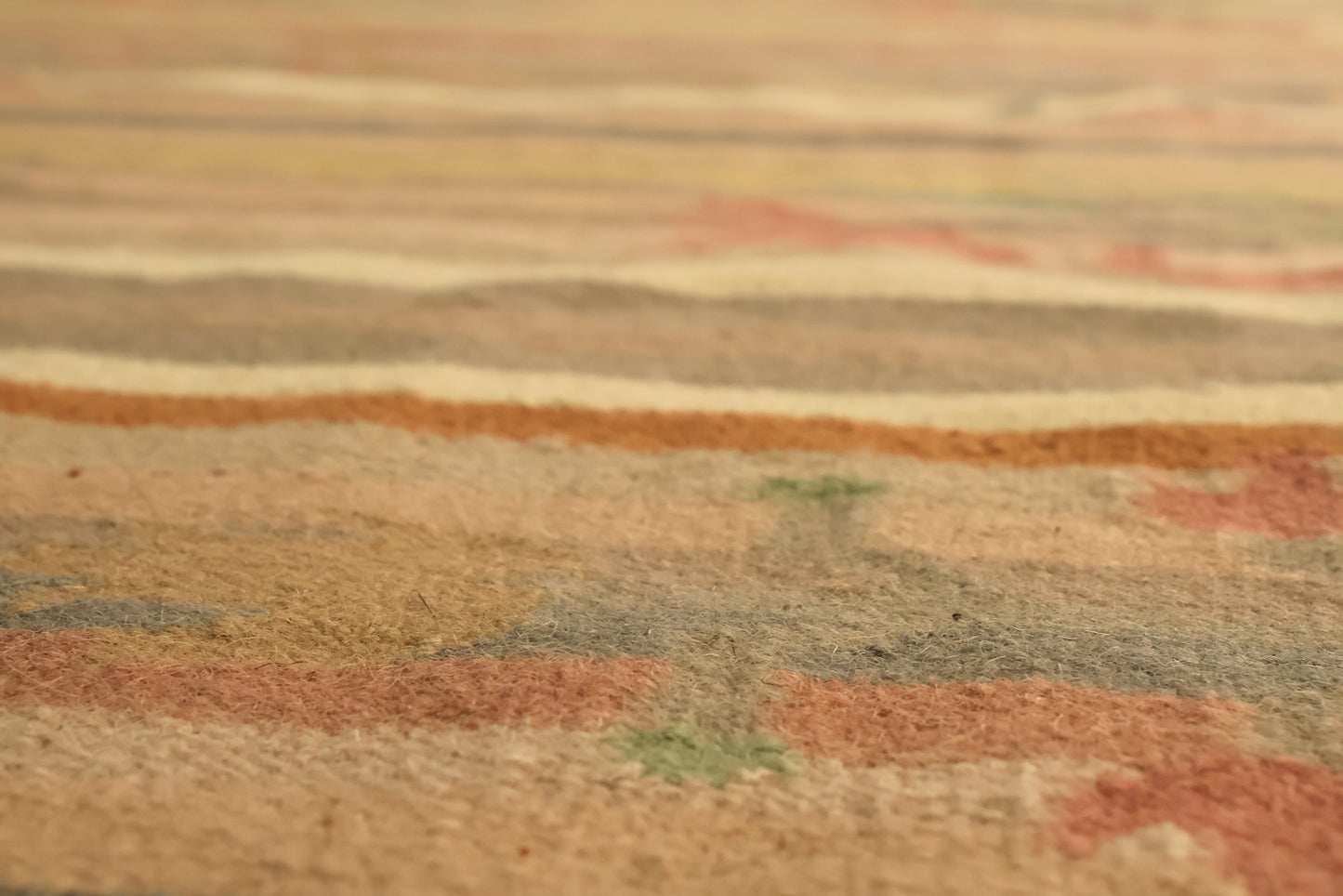 Woven Striped Tulips Rug