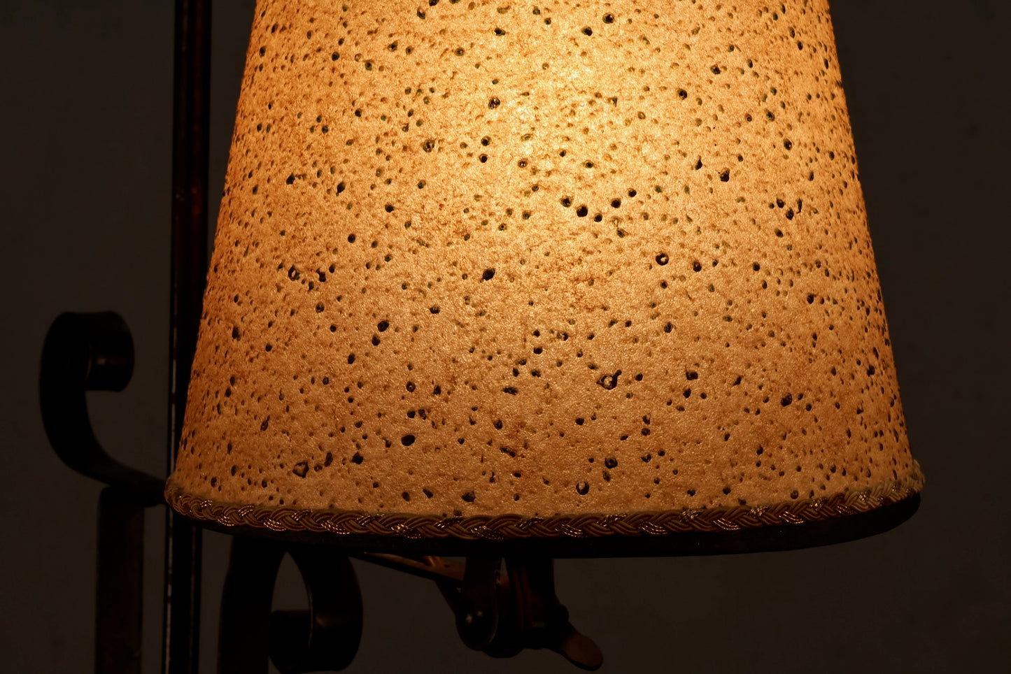 Slim Wrought Iron Floor Lamp