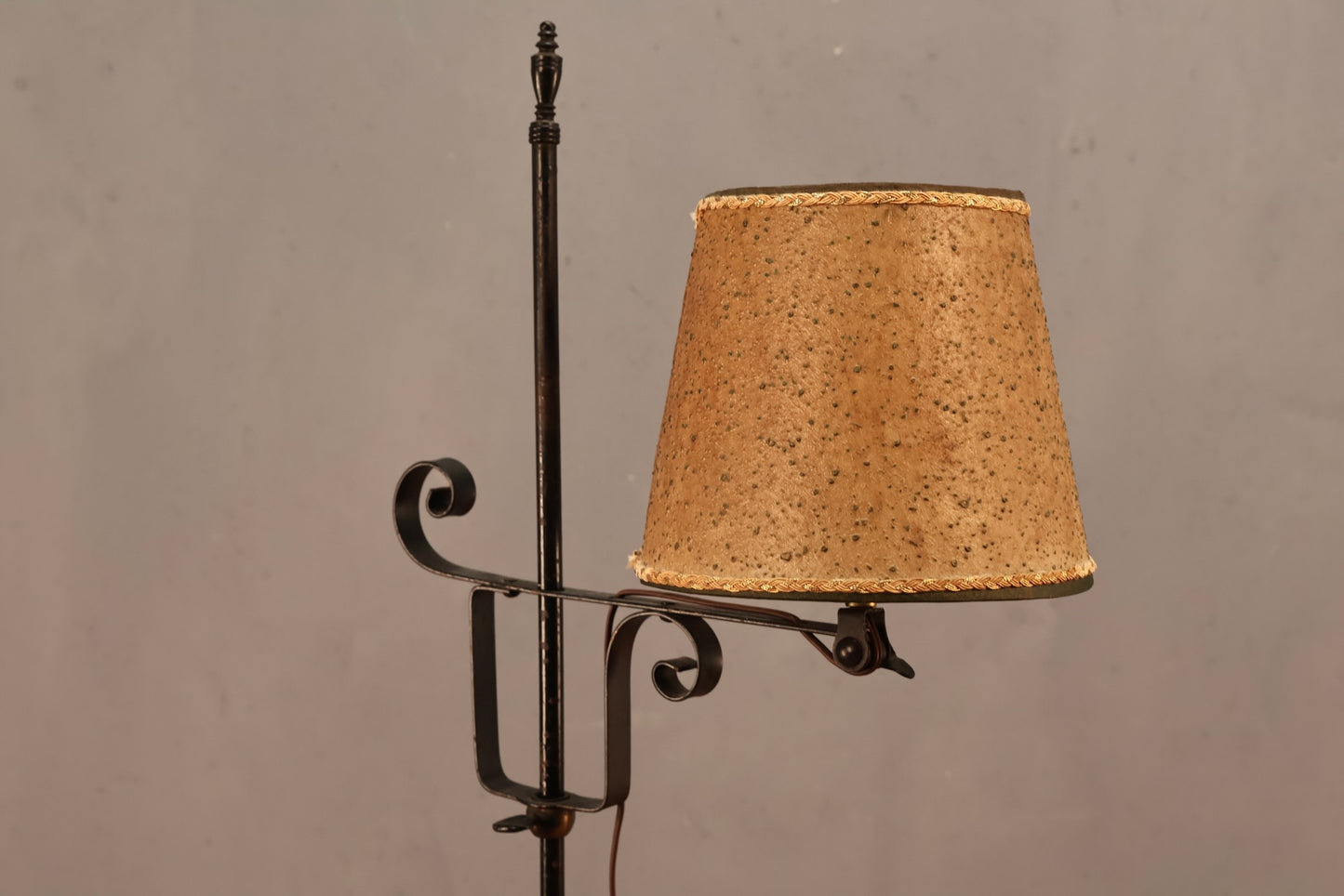 Slim Wrought Iron Floor Lamp