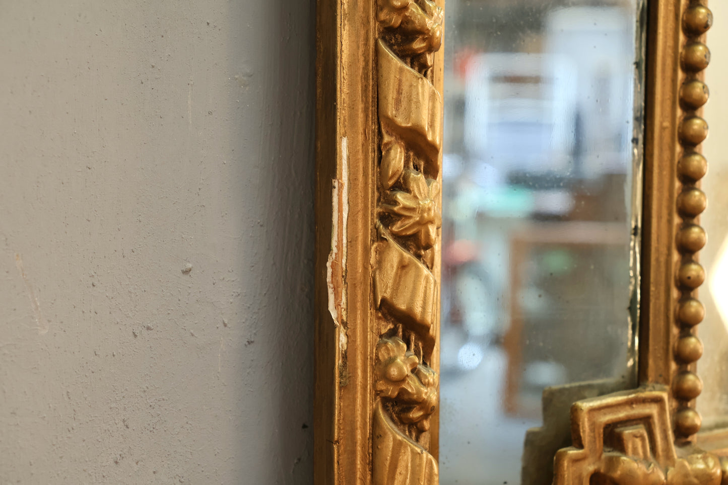 Louis XV-Style Beveled Mirror
