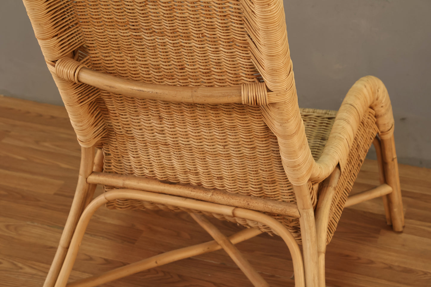 Wicker & Rattan Lounge Chair & Ottoman - ONLINE ONLY