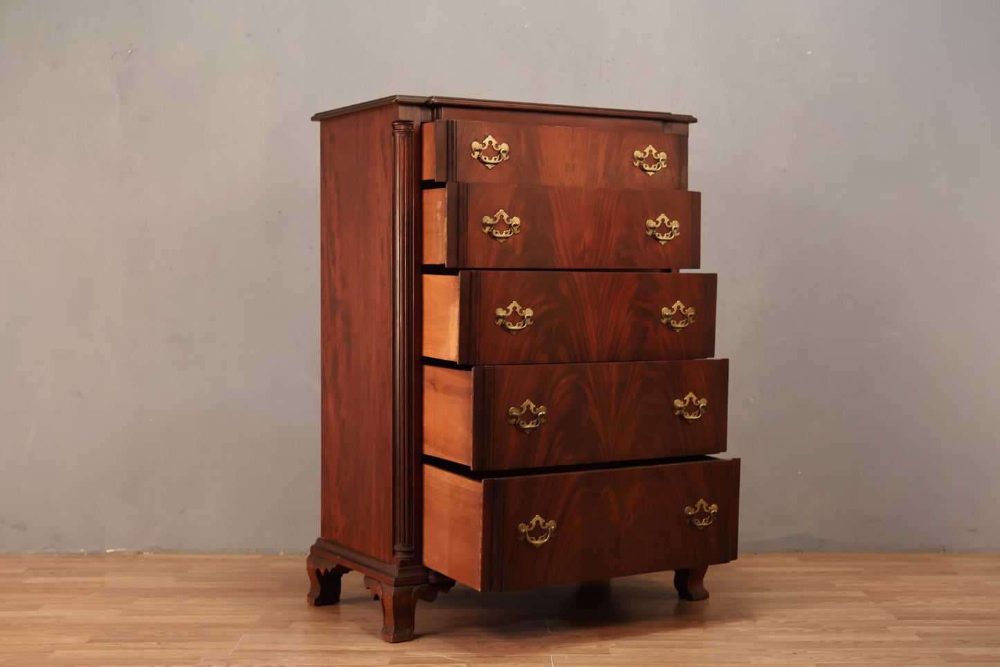 1950s Mahogany 5-Drawer Dresser