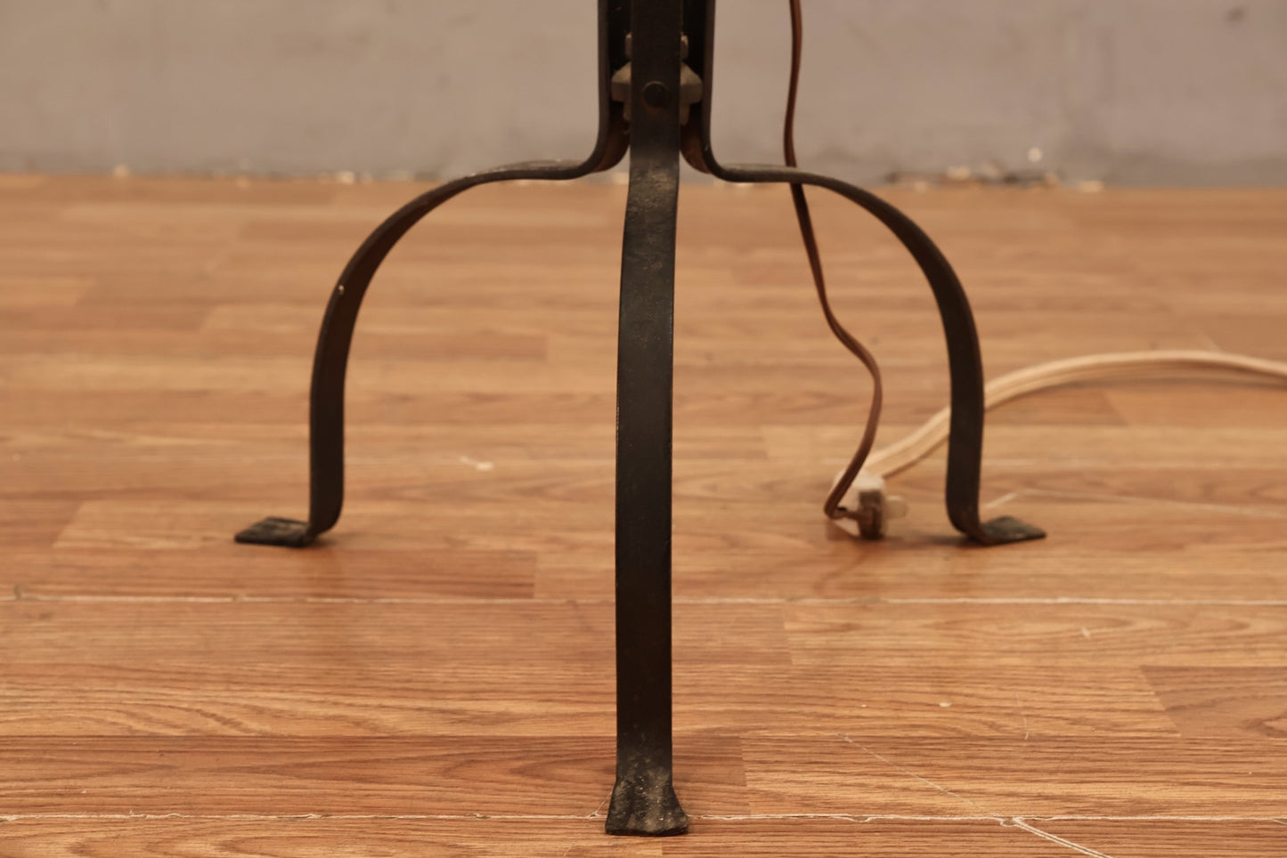 Slim Wrought Iron Floor Lamp