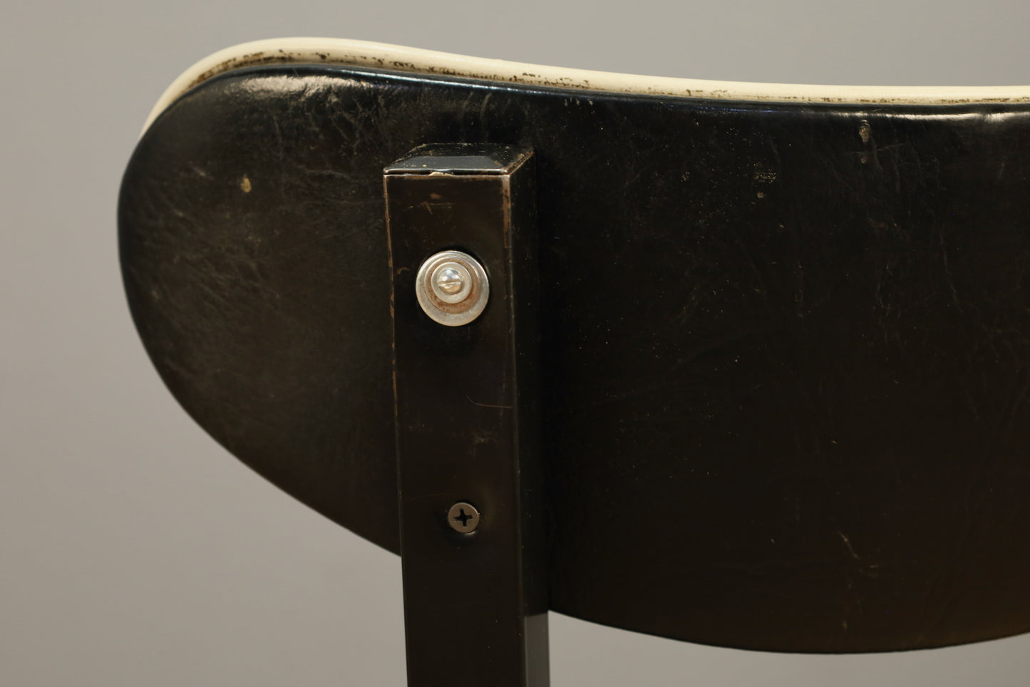 Classic Black Metal & Vinyl Side Chair