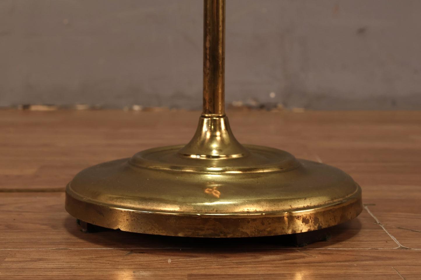 Elegant Brass & Frosted Glass Floor Lamp