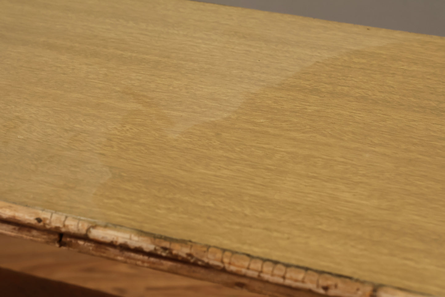 Distressed Bamboo & Laminate 2-Tier Side Table