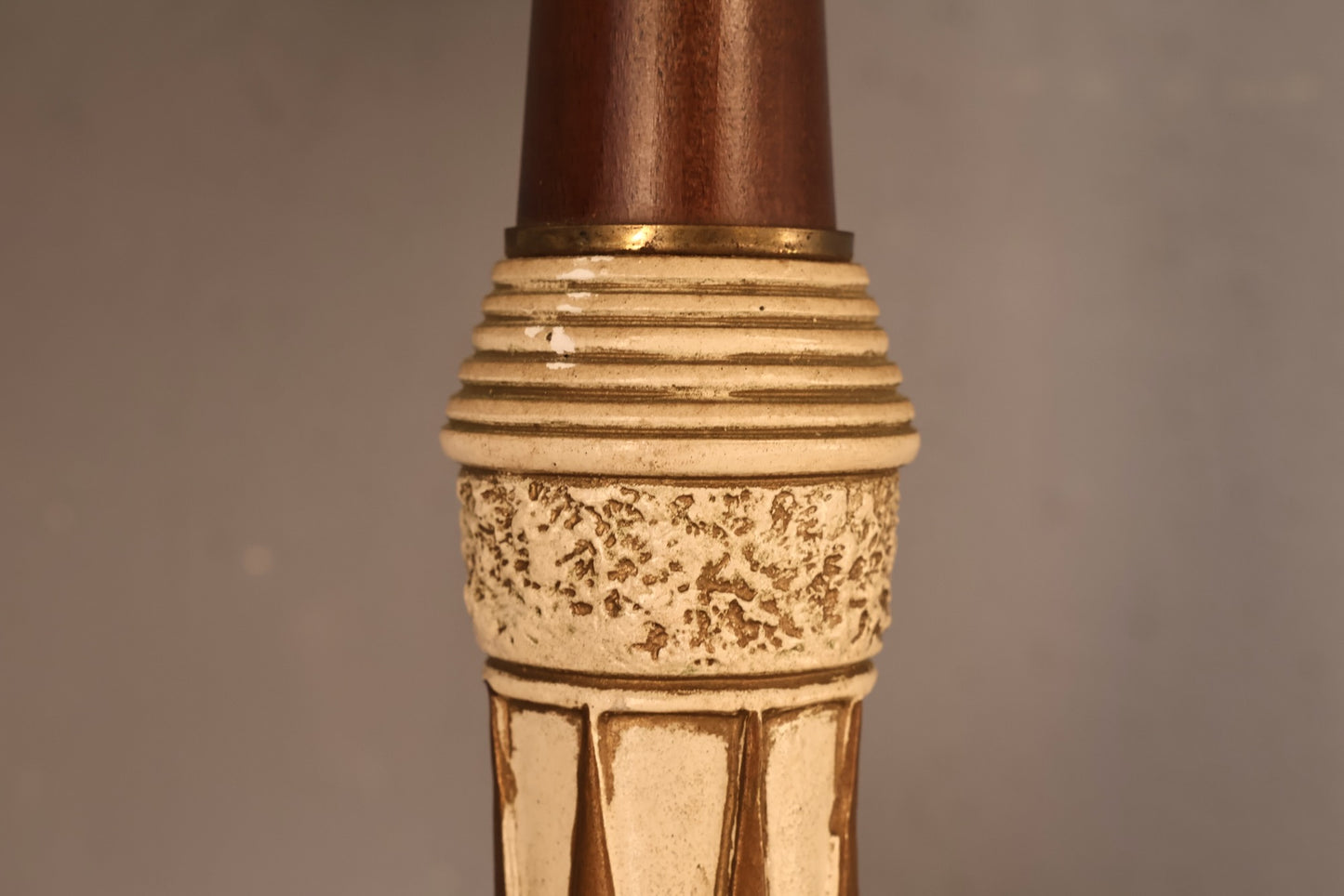 Mid Century Chalkware Diamonds Table Lamp