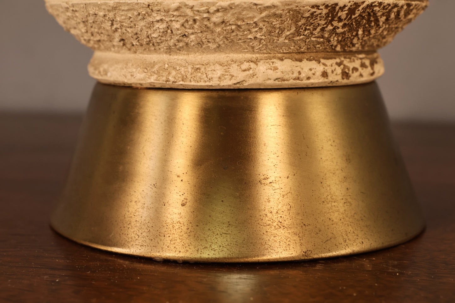 Mid Century Chalkware Diamonds Table Lamp