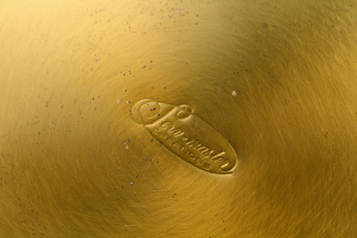 Embossed Vinyl & Gold Ice Bucket