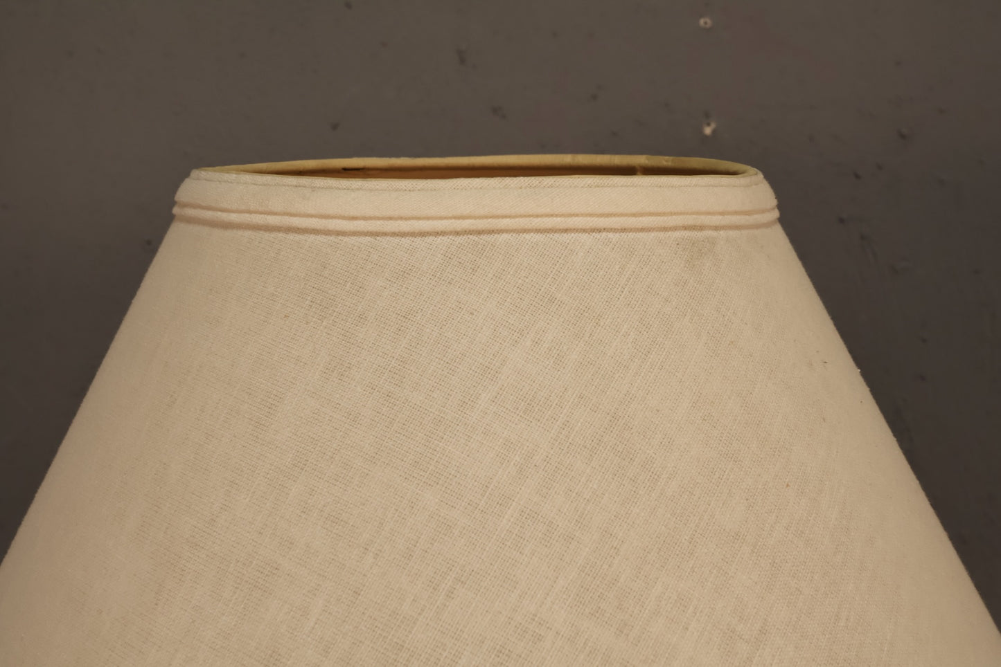 Mid Century Walnut & White Ceramic Table Lamp