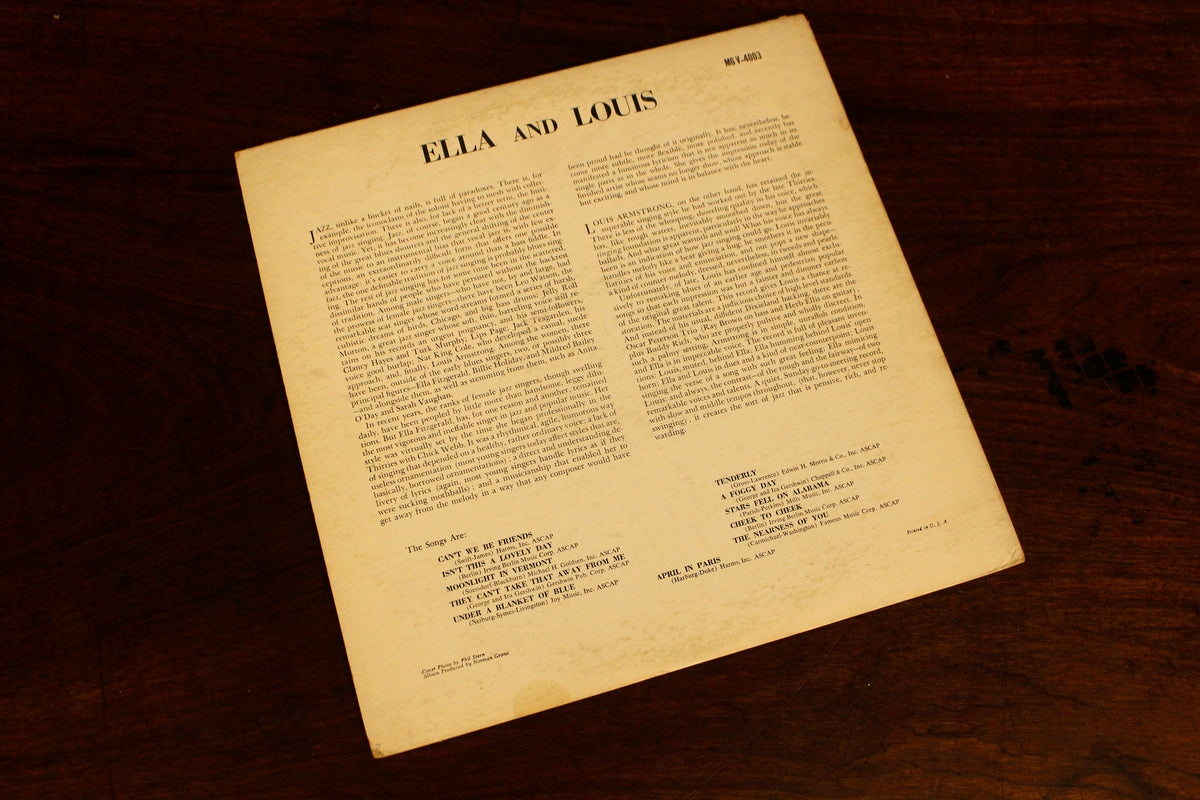Ella Fitzgerald & Louis Armstrong "Ella & Louis" 1956 LP