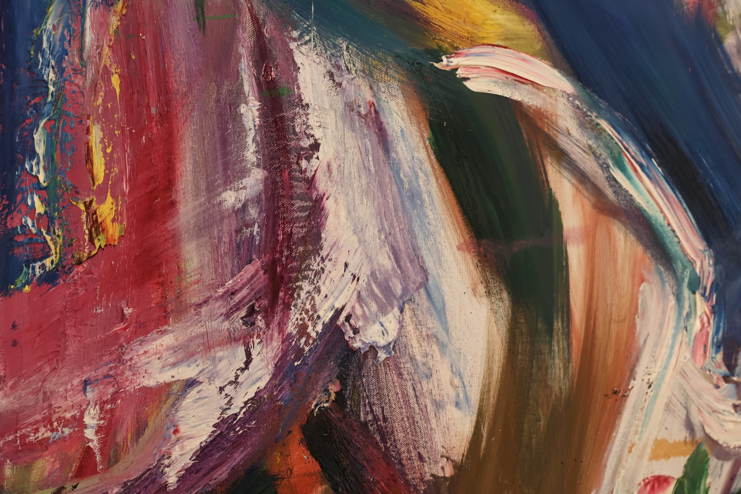 Large "Kick" Abstract Painting
