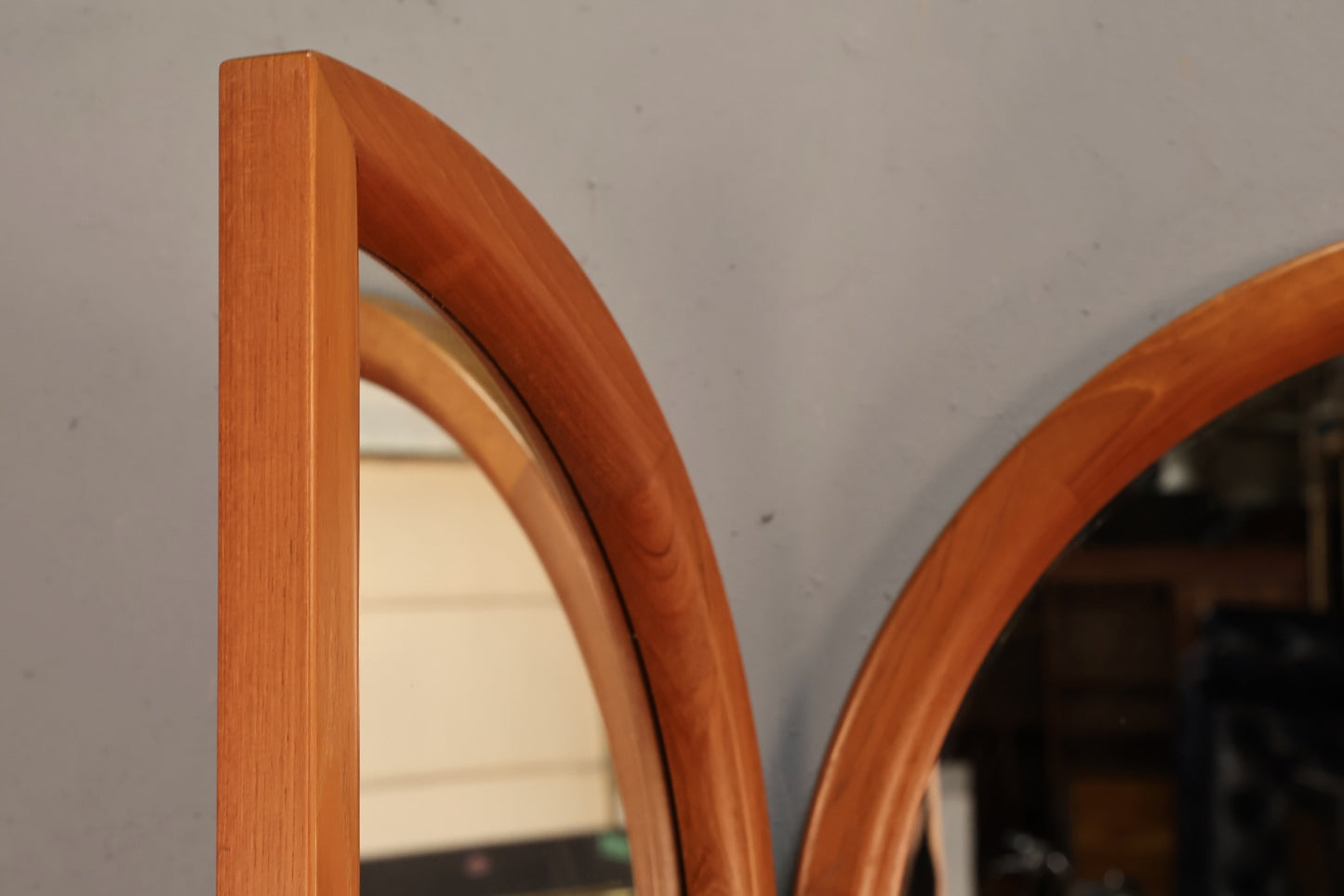 Large Jesper Teak Tri-Fold Mirror