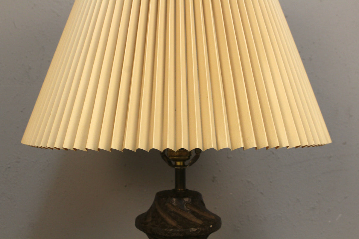 Etched Plaster Lamp