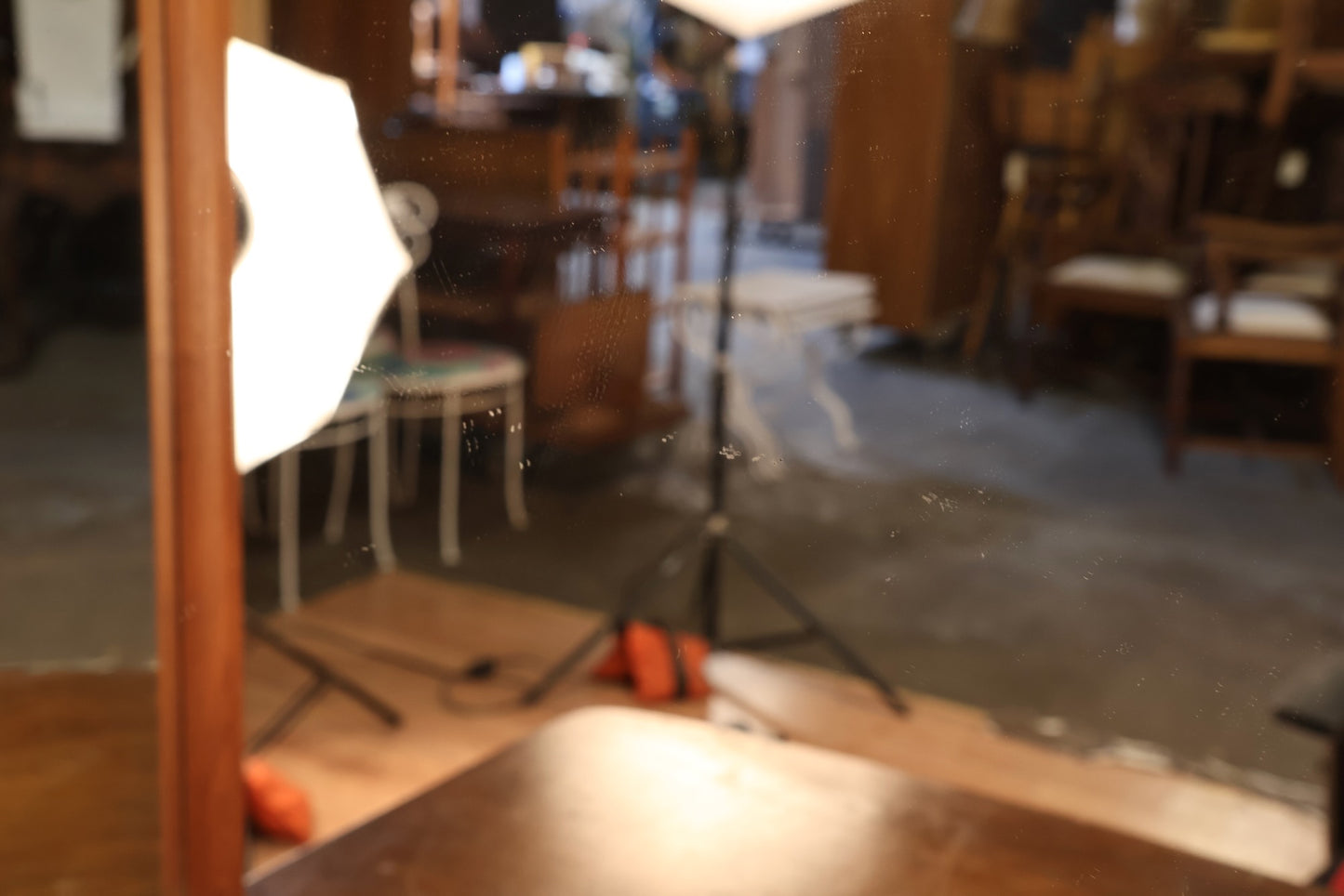 Large Jesper Teak Tri-Fold Mirror