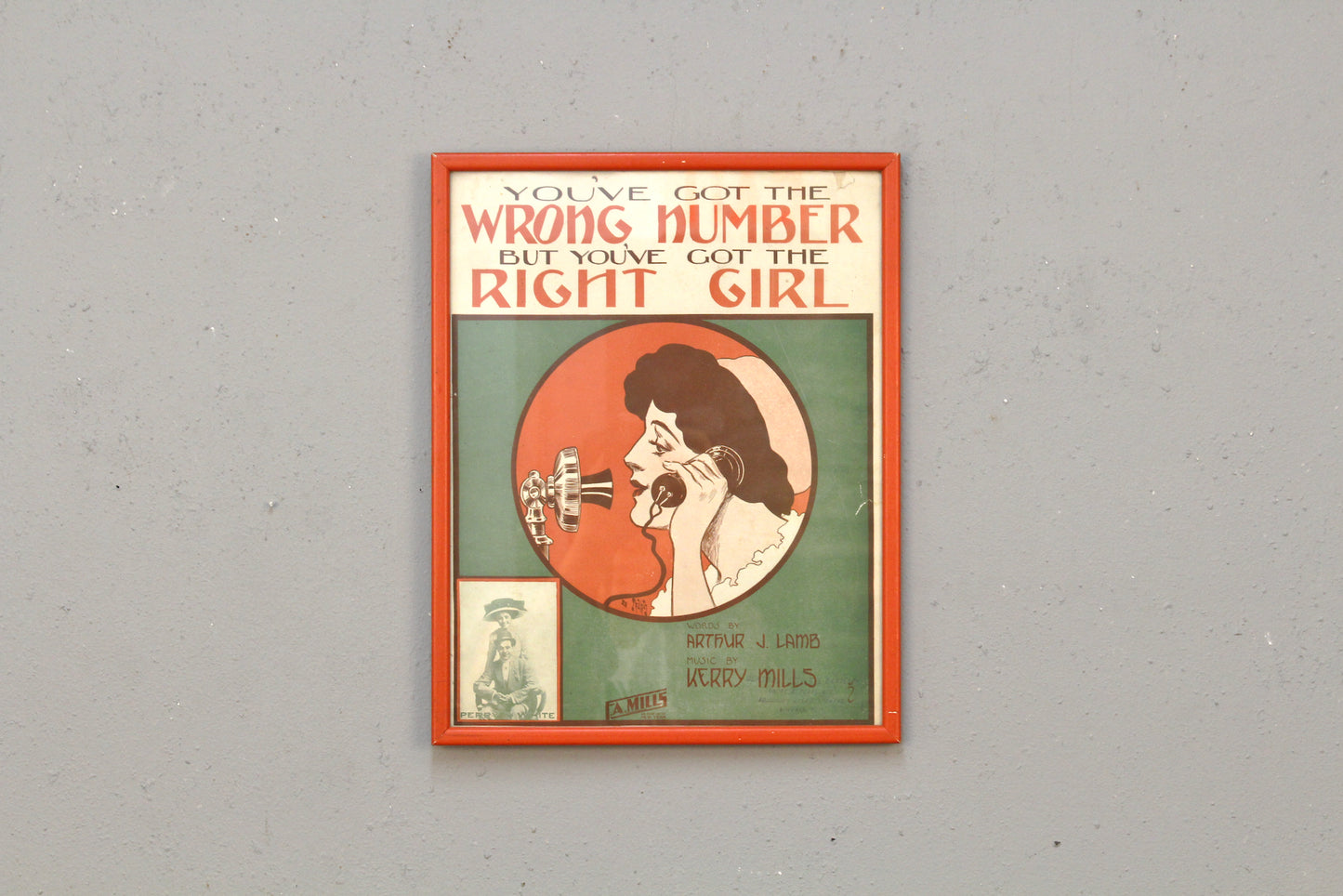 1920s "Wrong Number, Right Girl" Print