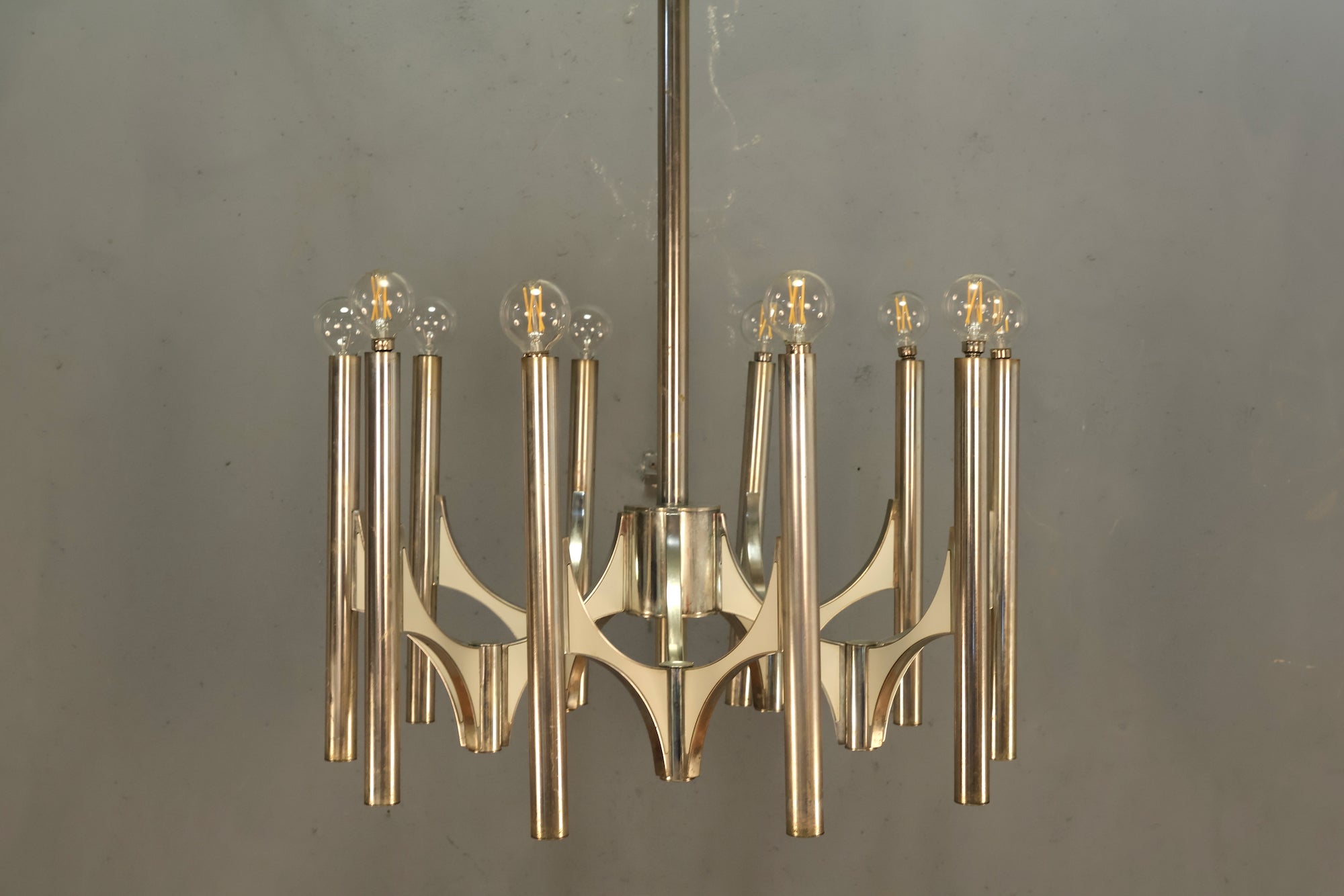 1970s Gaetano Sciolari Orbit Chandelier - ONLINE ONLY – Furnish Green