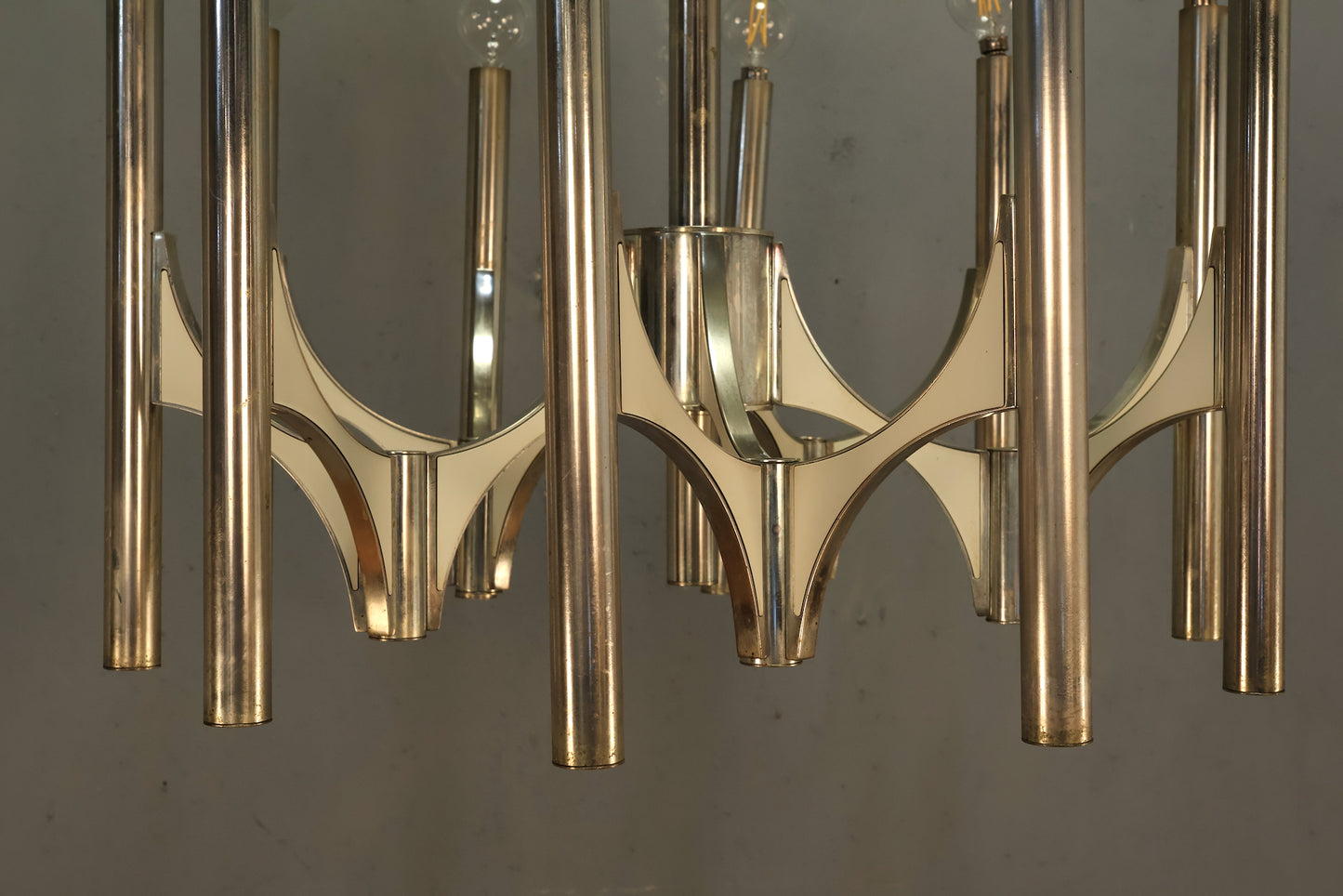 1970s Gaetano Sciolari Orbit Chandelier - ONLINE ONLY