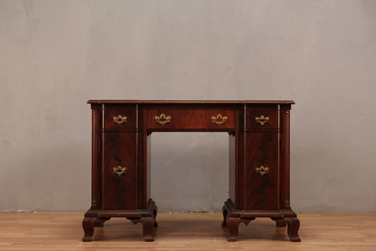 1950s Mahogany 3-Drawer Desk