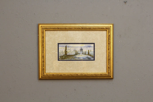 Small "Charles Bridge, Prague" Painting