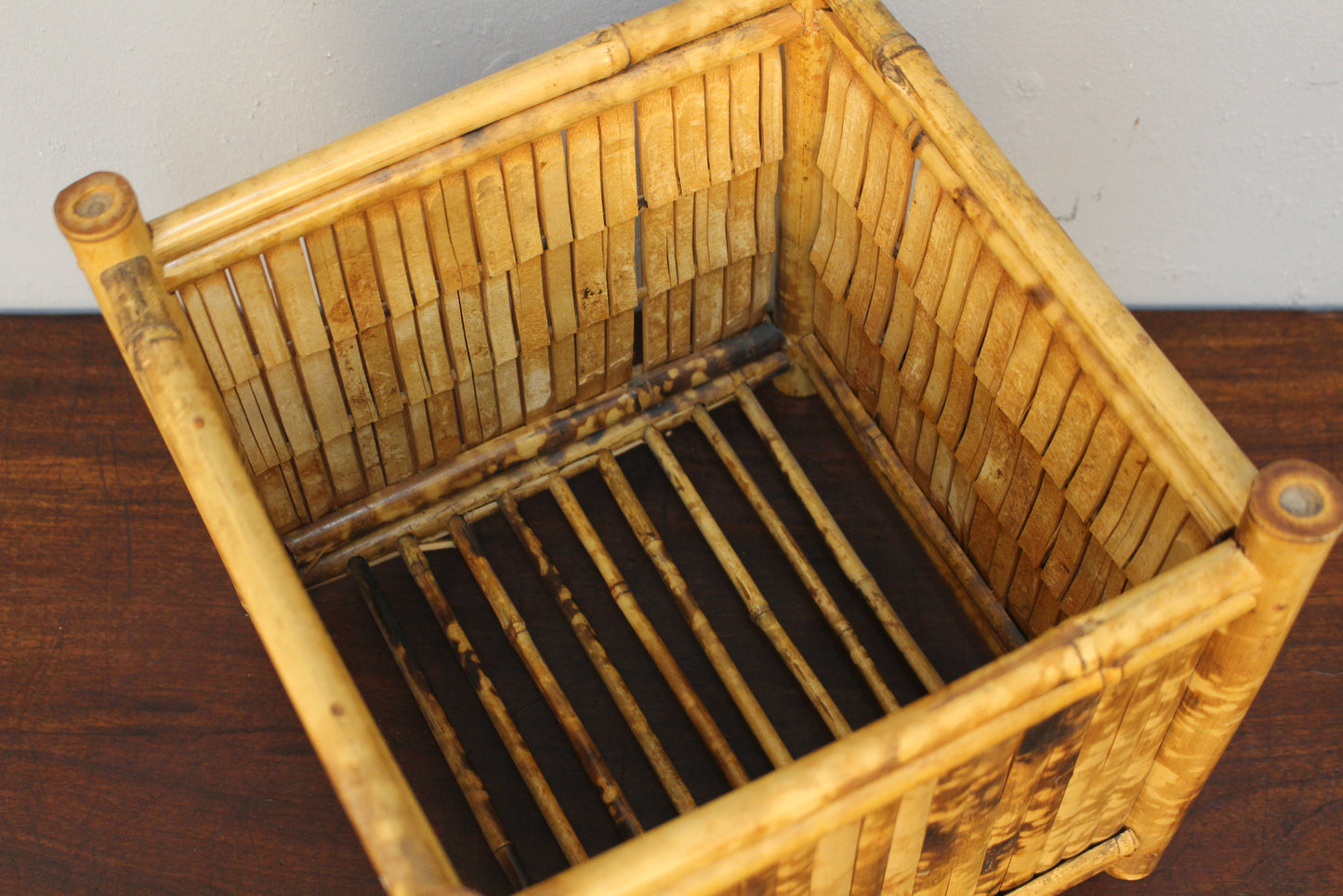 Square Tortoise Bamboo Planter