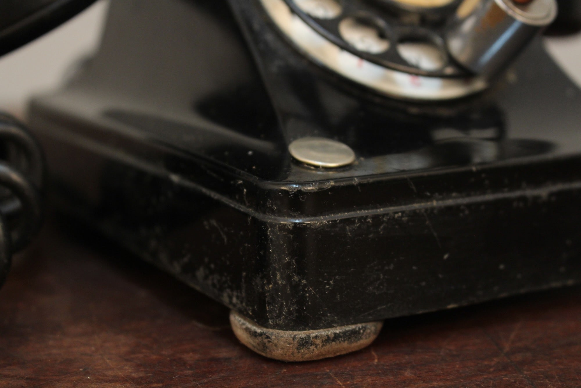 1940s Locked Black Rotary Telephone – Furnish Green