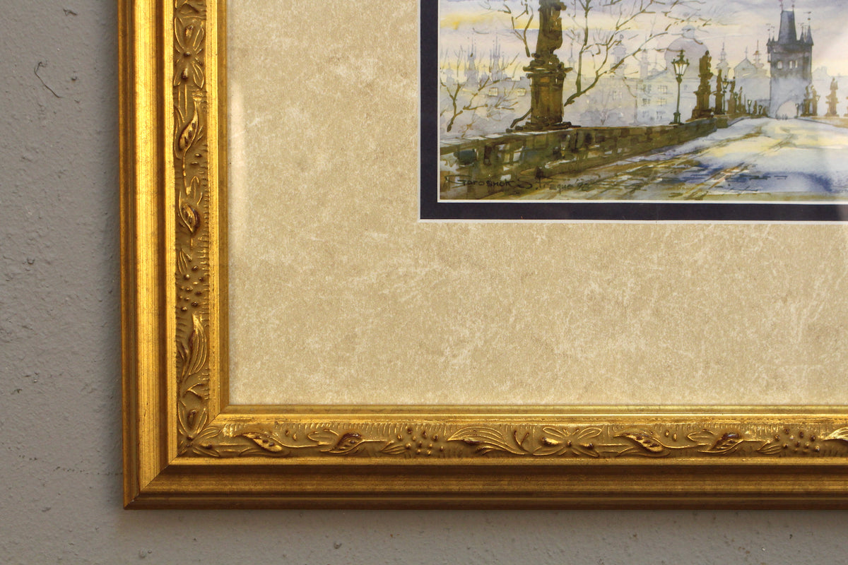 Small "Charles Bridge, Prague" Painting