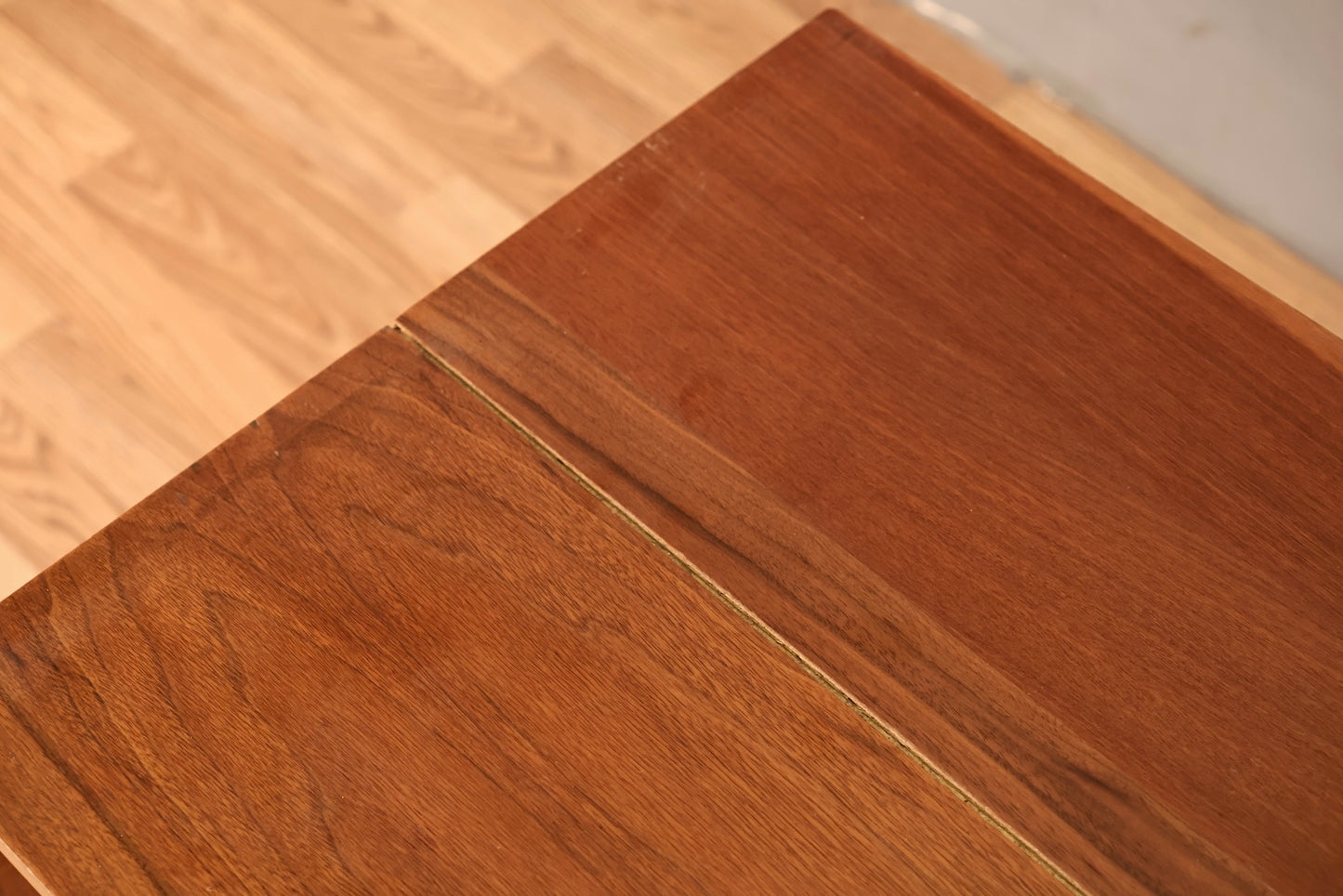Low Teak 3-Drawer Credenza